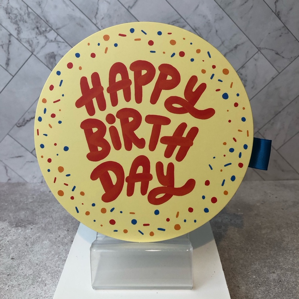 Happy Birthday Cake Gift Card Holder Box
